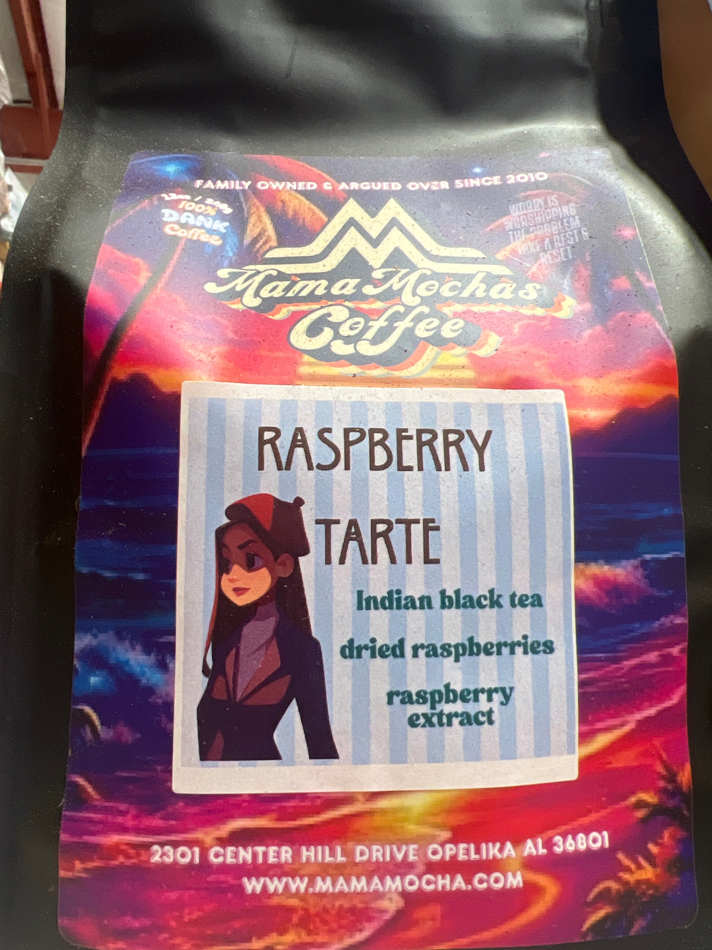 Raspberry Tarte loose black tea 1/2lb