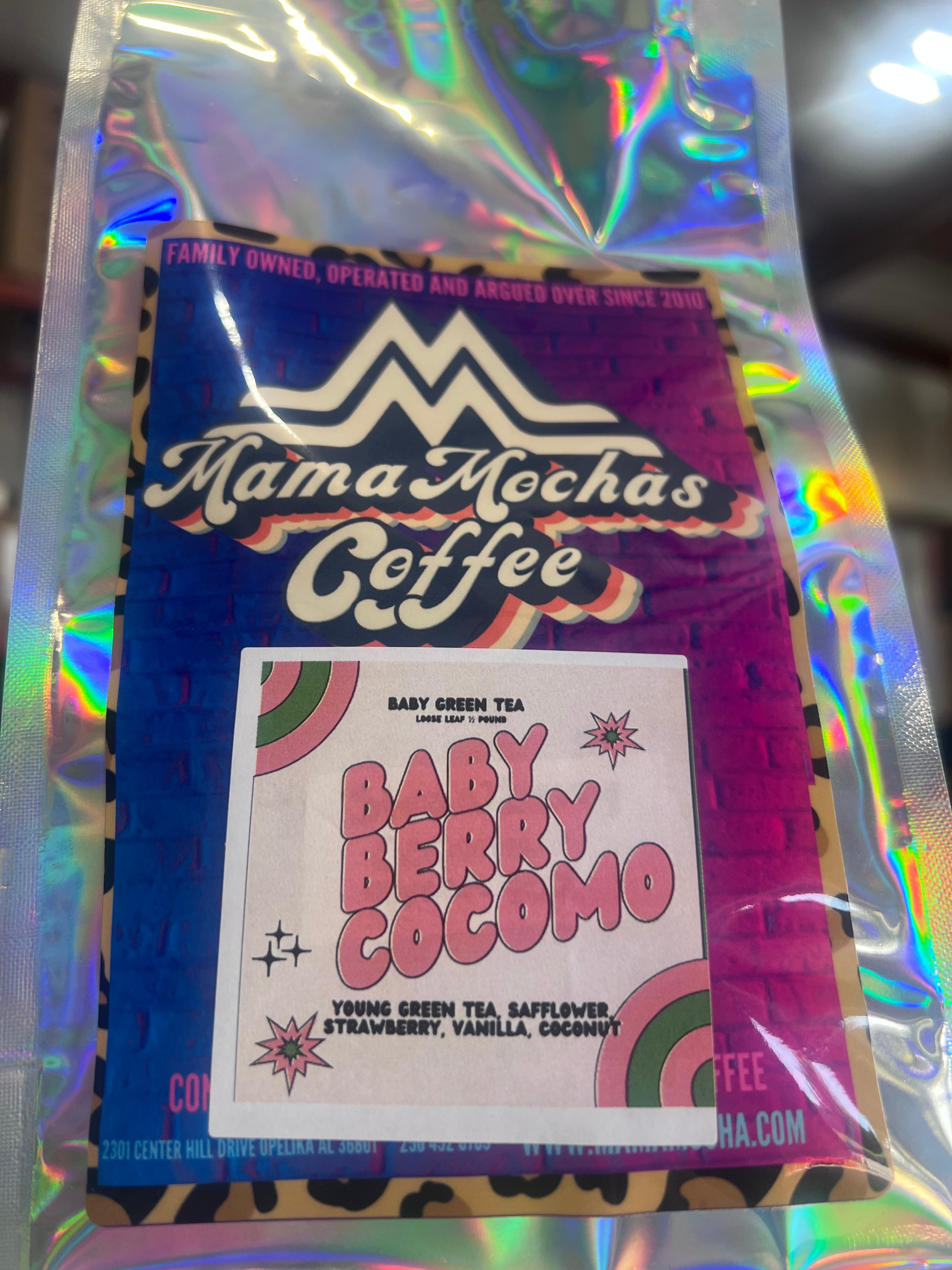 BABY BERRY COCOMO -loose green tea quarter pound-